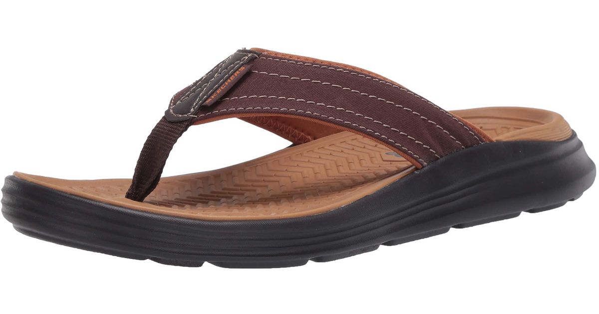 Skechers Relaxed Fit: Sargo - Reyon - FINAL SALE in BROWN - Skechers Mens Sandals on Shoeline.com