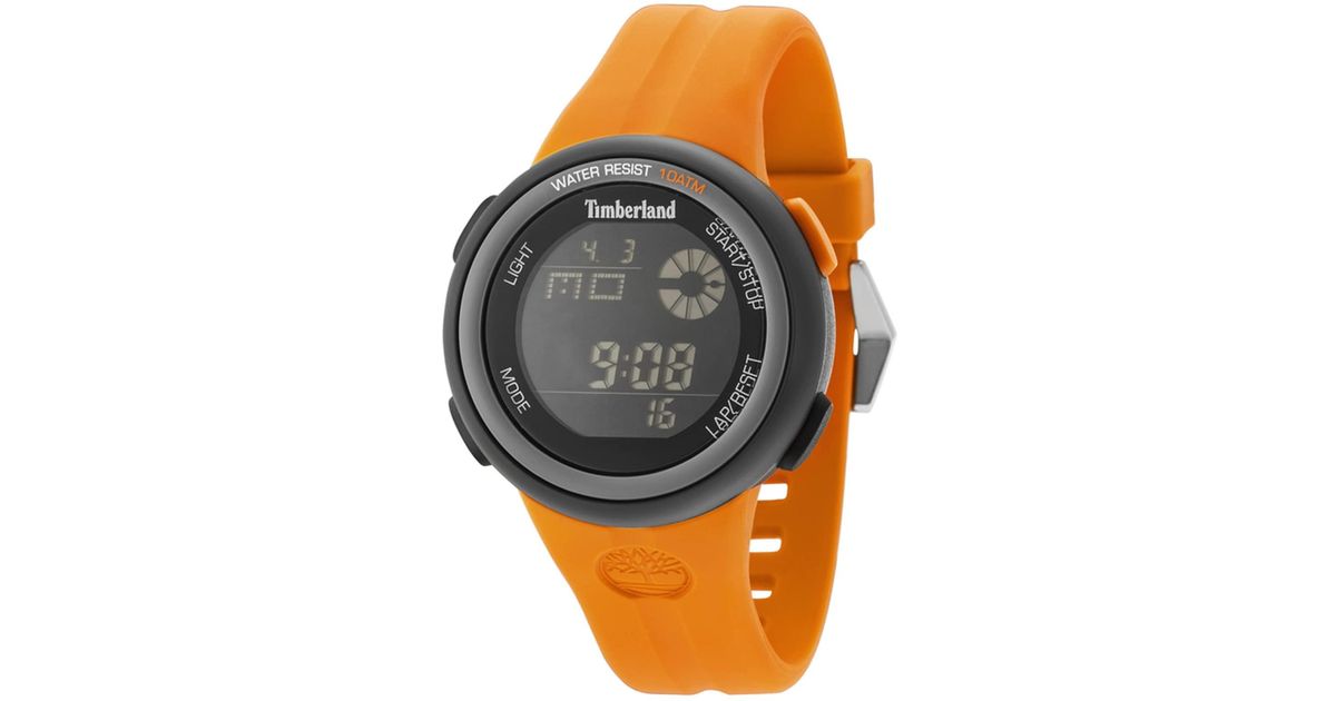 Wilmington orologio Uomo Digitale Al quarzo con cinturino in Silicone  15007JPBU-02P di Timberland in Arancione per Uomo - 16% di sconto | Lyst