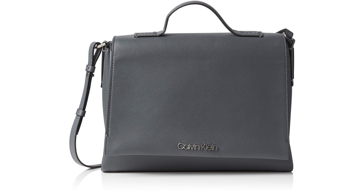 calvin klein frame top handle bag