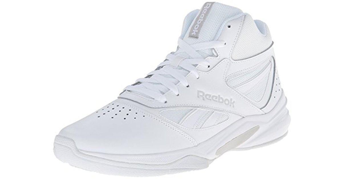 reebok white basketball shoes