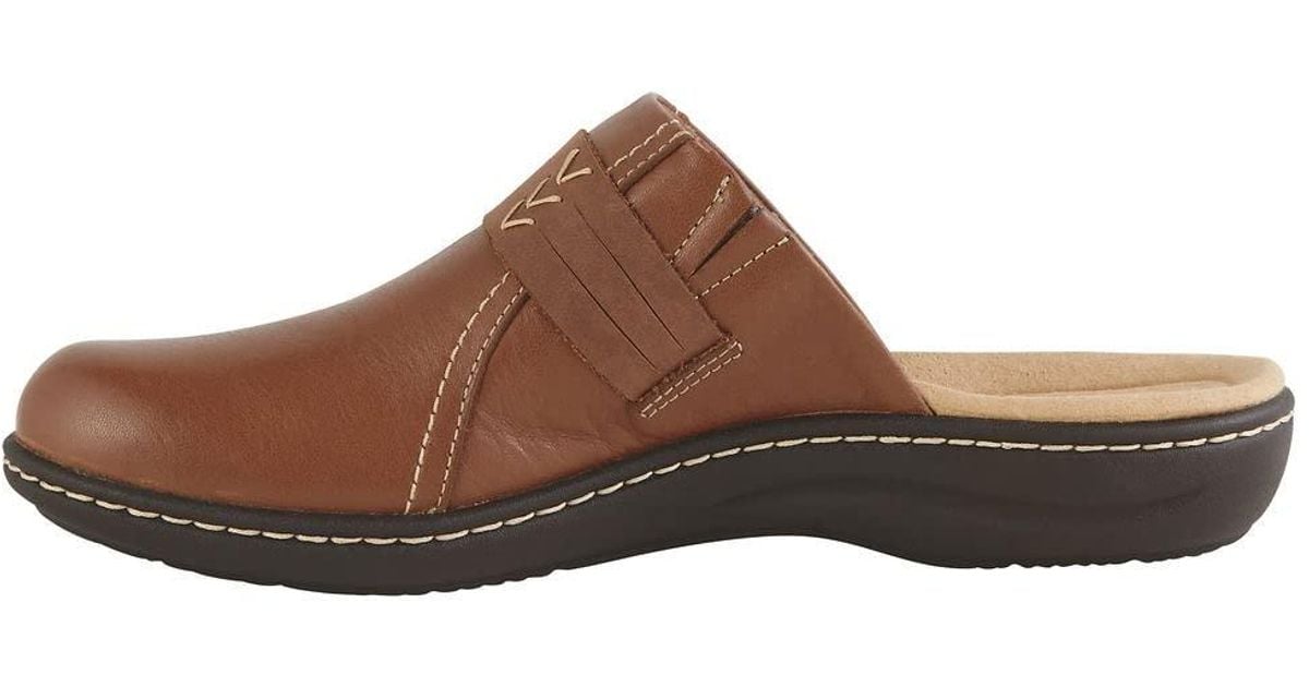 Clarks Leather Womens Laurieann Ella Clog in Mahogany Leather (Black) Lyst UK