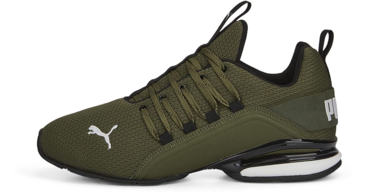 PUMA Axelion Refresh Running Shoes Men in Green for Men Lyst