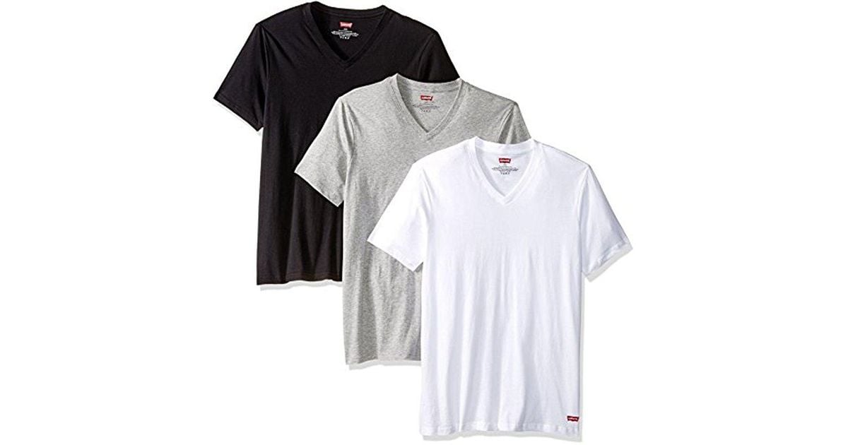 Levi's House Mark 3-pack Cotton V-neck T-shirts for Men - Lyst
