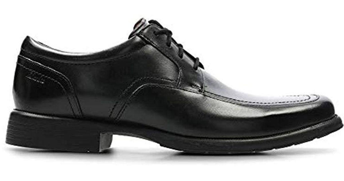 Clarks Lace-up Derby Shoes Huckley Spring Black Leather for Men | Lyst UK