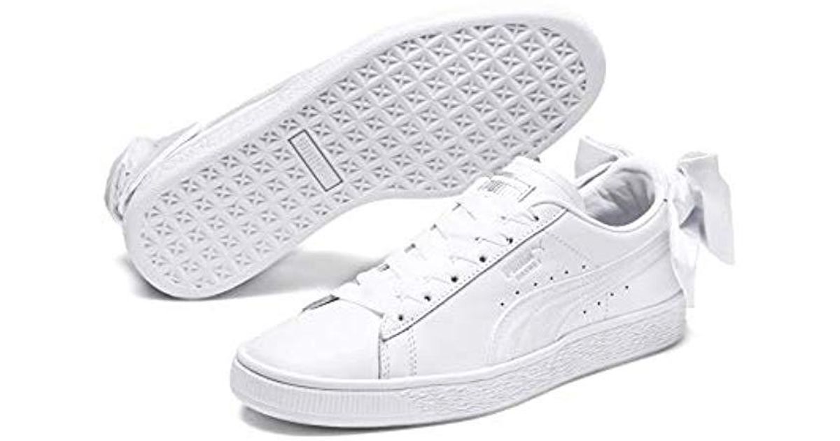 puma trainers with bow