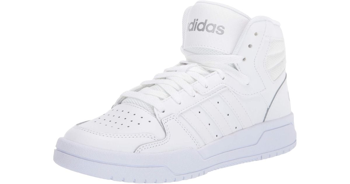 adidas Entrap Mid Basketball Shoe in White - Save 24% - Lyst