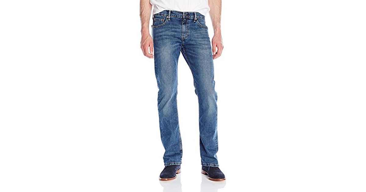 levis 527 blue stone