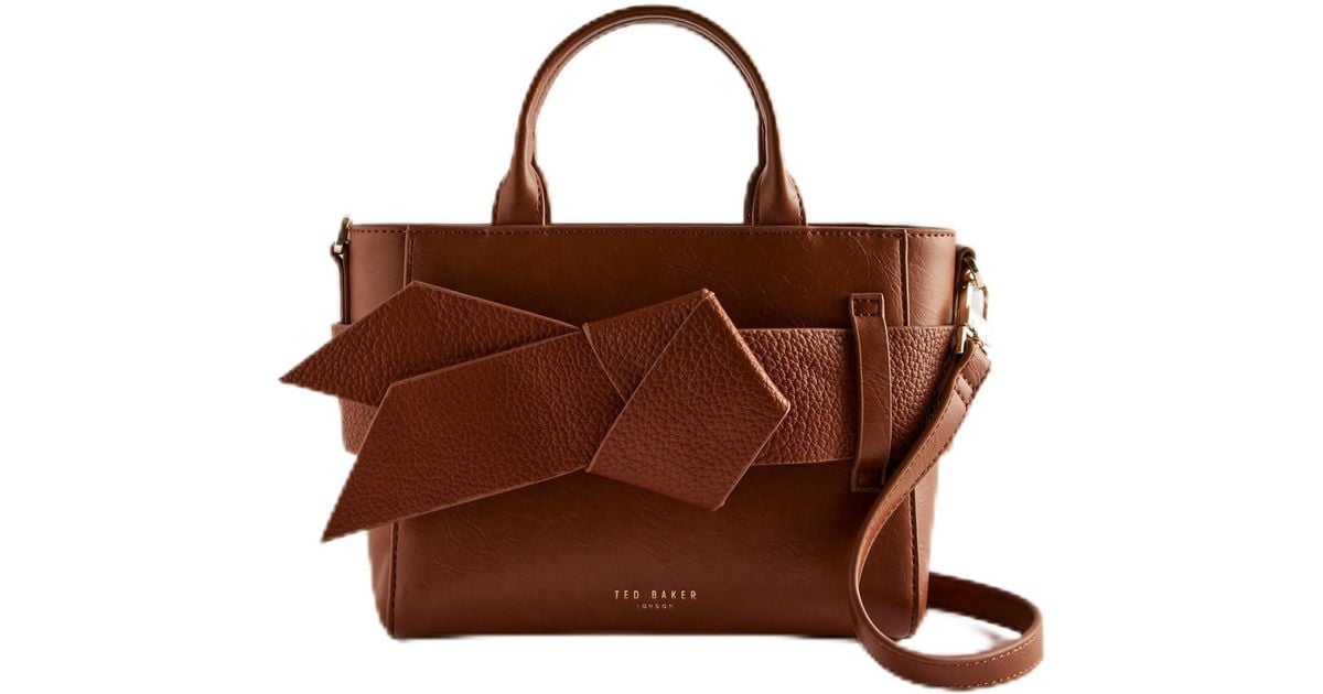 Ted Baker Jimisie-mini Knot Bow Bag Handbag in Brown Lyst UK