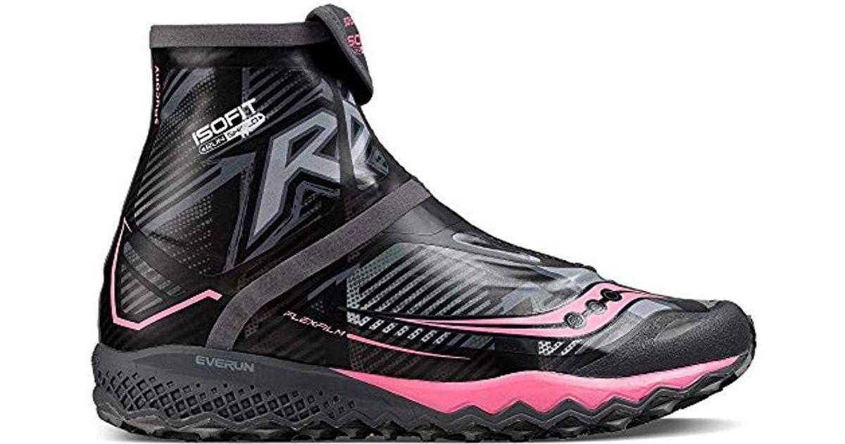 Saucony Rubber Razor Ice+ Trail Running Shoe in Black/White/Combo (Black) - Lyst