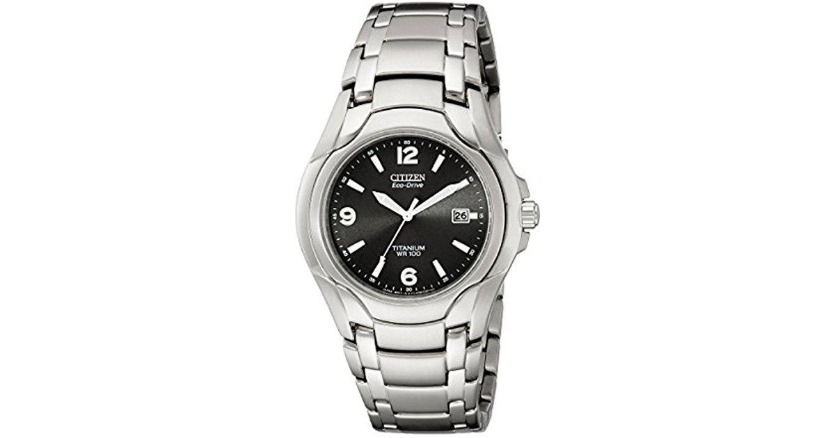 Citizen Eco-drive Titanium Wr100 Watch in Metallic for Men | Lyst