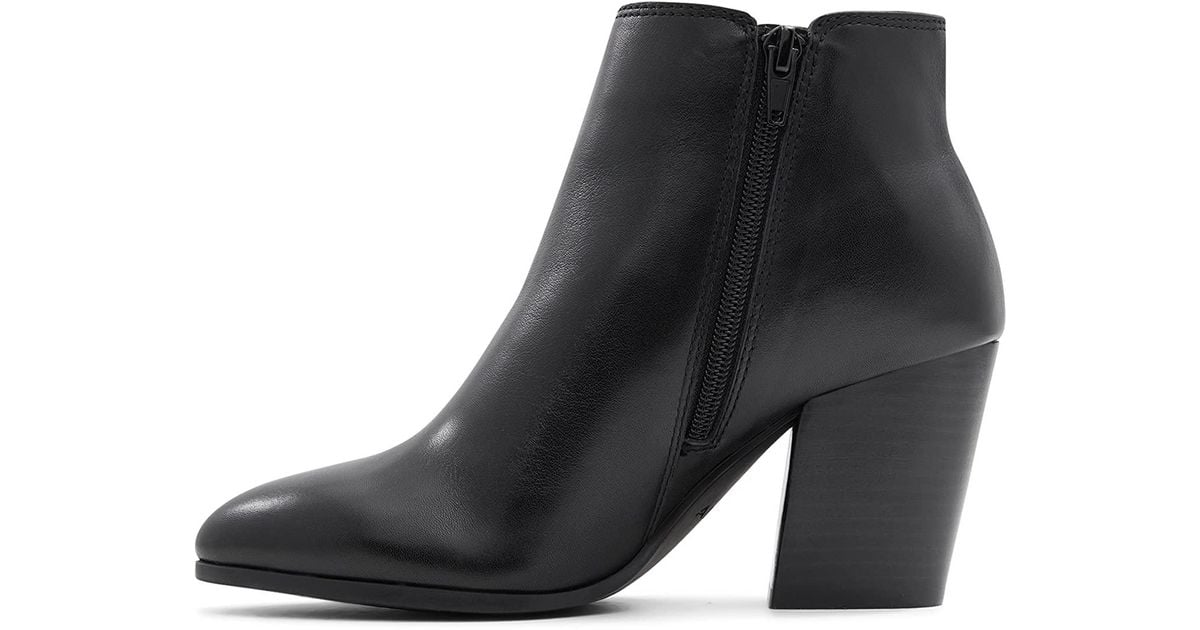 ALDO Leather Blanka Mid Calf Boot in Black | Lyst