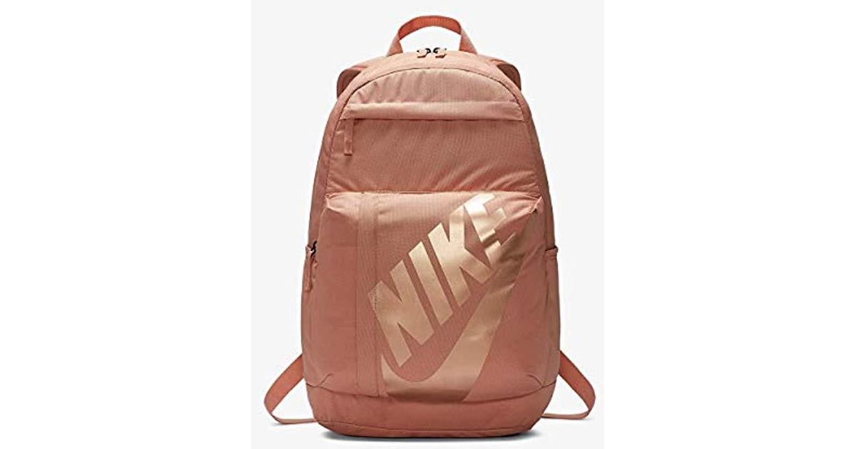 nike rose gold back pack