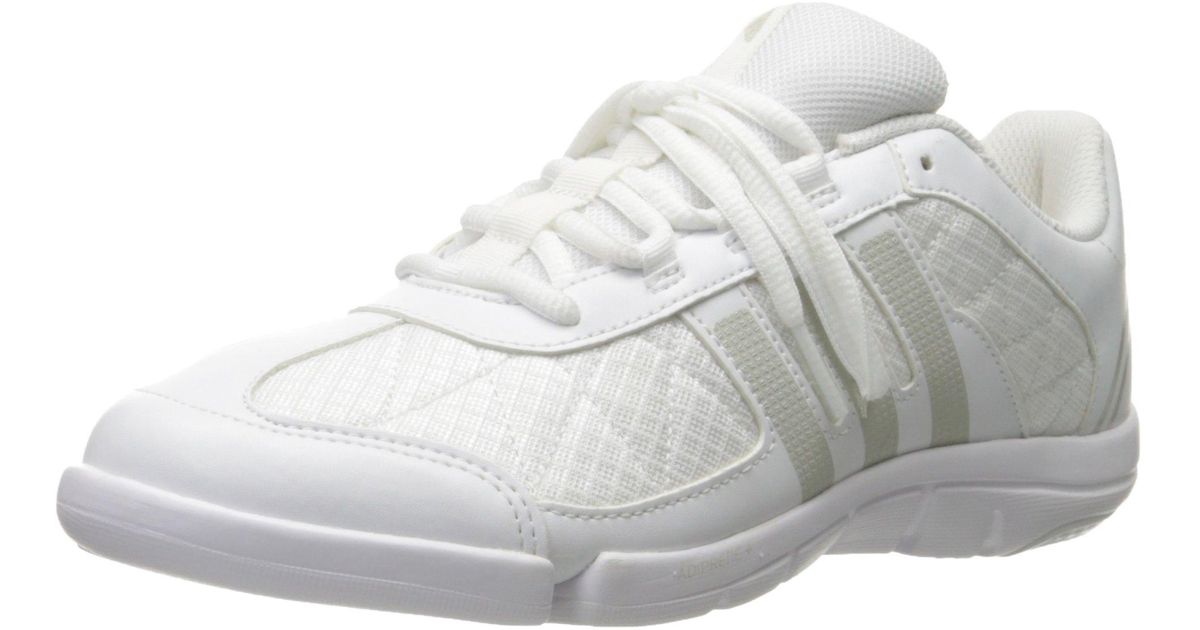 adidas Performance Triple Cheer Shoe, White/granite Grey/clear Grey, 5 M Us in Gray Lyst