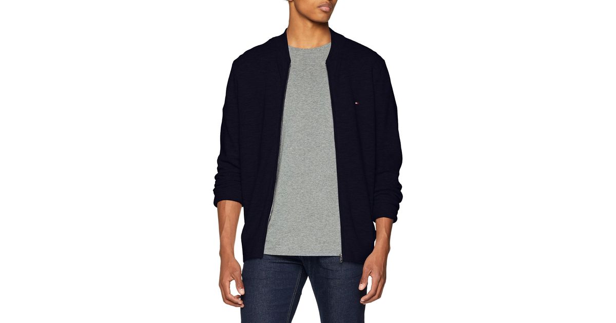 tommy hilfiger textured baseball jacket
