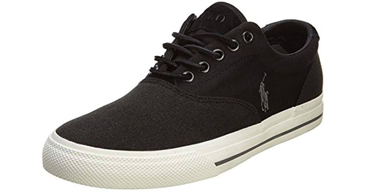 polo ralph lauren men's vaughn saddle fashion sneaker