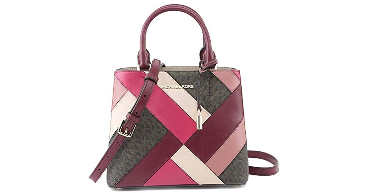 michael kors adele mulberry