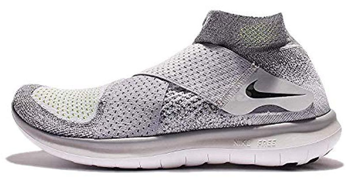men's free rn flyknit motion 2017 running shoes - black