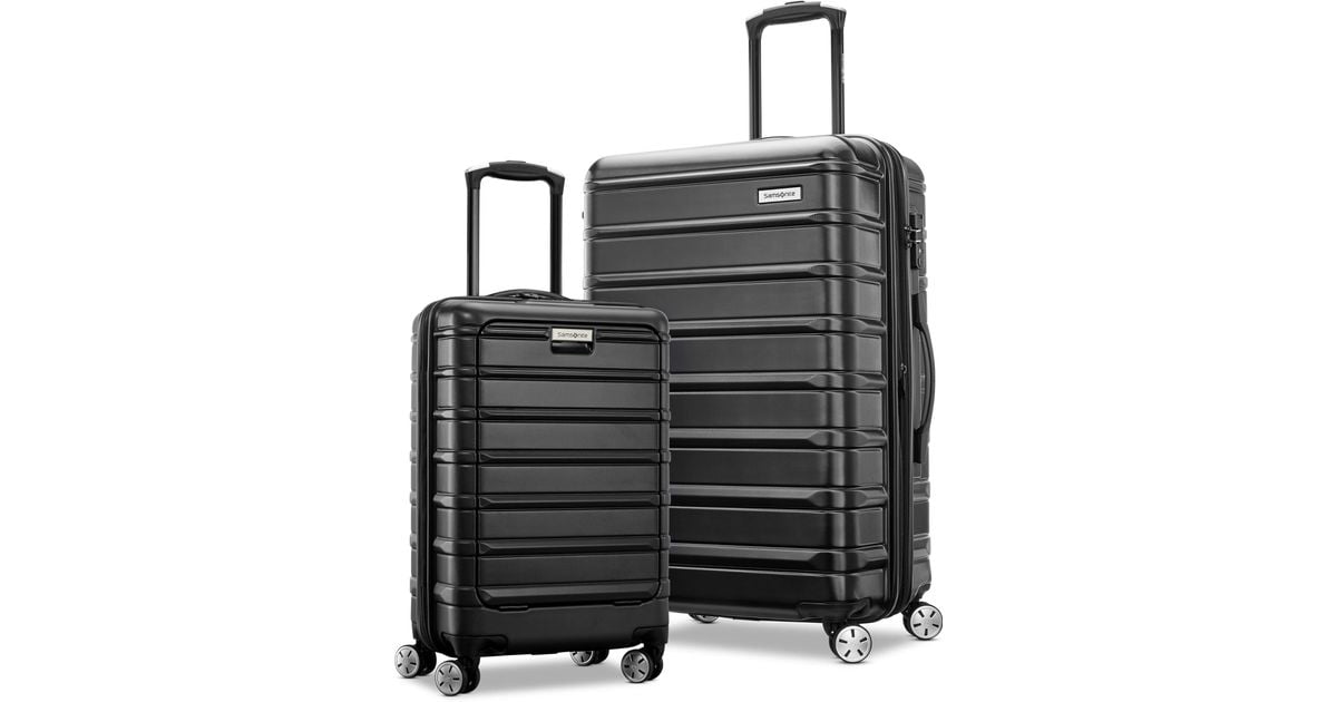samsonite omni 2 hardside expandable luggage with spinning reels