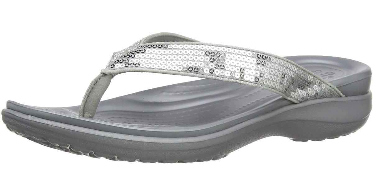 capri v sequin crocs