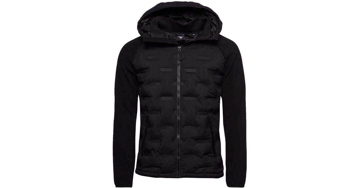 Superdry Sonic City Hybrid Zip Thru Jacket in Black for Men Lyst UK