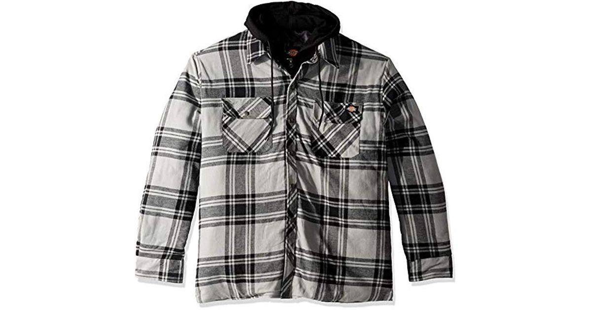 black quilted shirt jacket