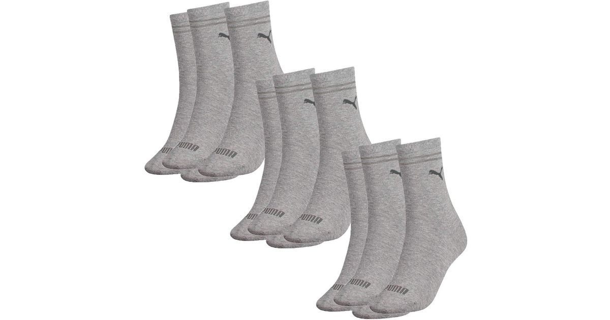 PUMA New Casual Socken Classic 12er Pack in Grau - Sparen Sie 45% - Lyst