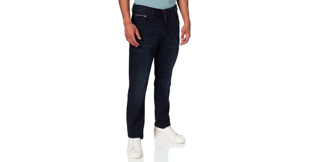 Tommy Hilfiger Denim Straight Denton Str Jude Blueblk Jeans for Men | Lyst  UK