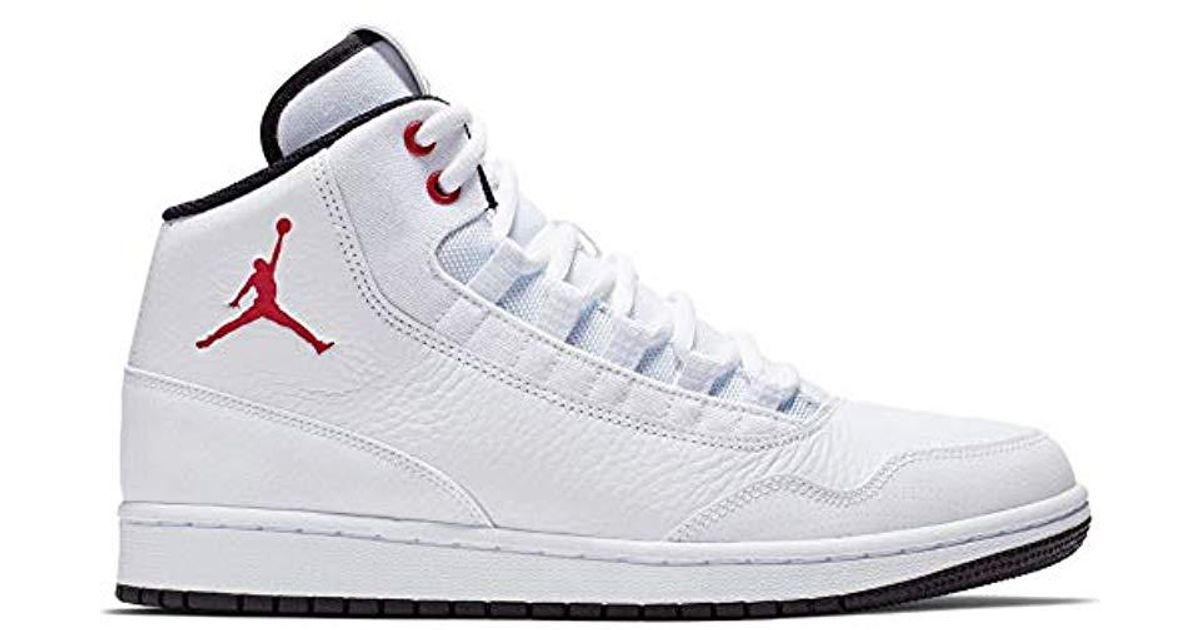 jordan executive white red