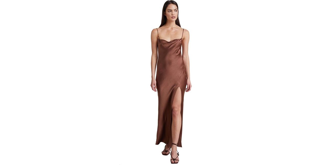 Bec & Bridge Synthetic Annika Cowl Maxi Dress in Chocolate (Brown) | Lyst