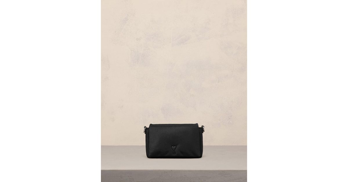 Ami Paris Ami De Coeur Lunch Box Bag in Natural | Lyst