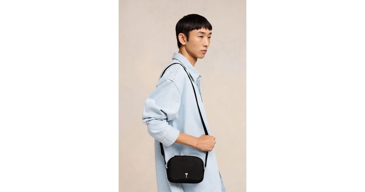 Ami Paris Paris Paris Camera Bag in Blue for Men | Lyst Ami Paris Paris Paris Camera Bag in Blue for Men | Lyst