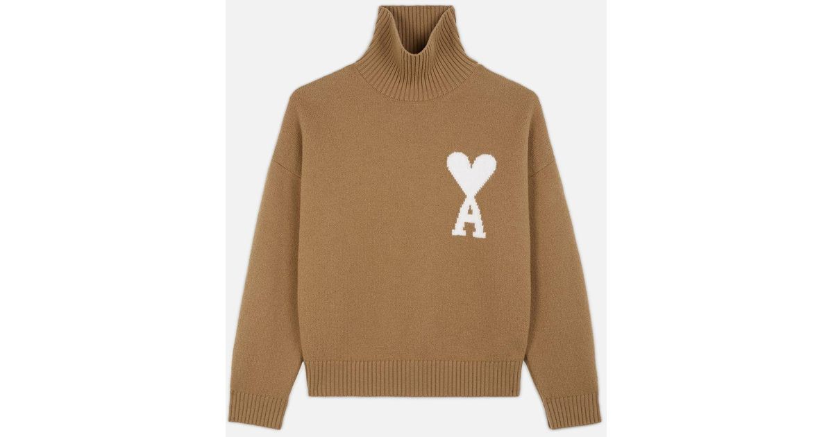 Ami Paris De Coeur Oversize Sweater | Lyst