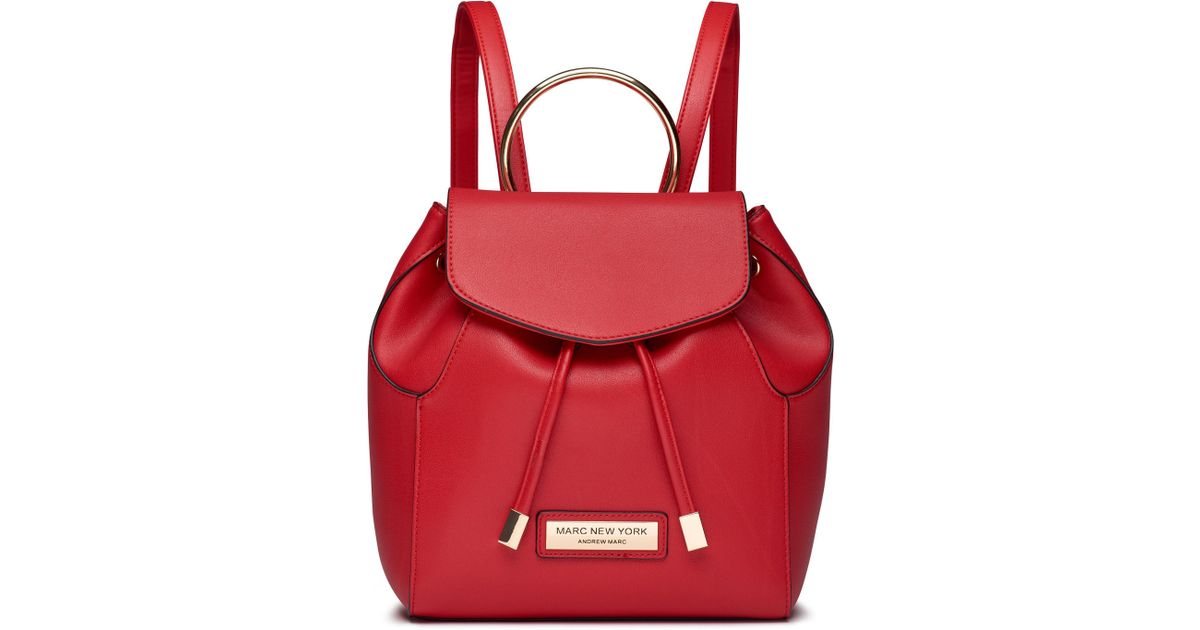 andrew marc leather backpack