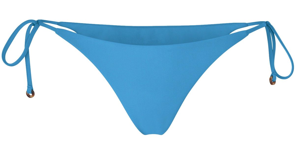 Anemos The String Tie Bikini Bottom in Blue | Lyst
