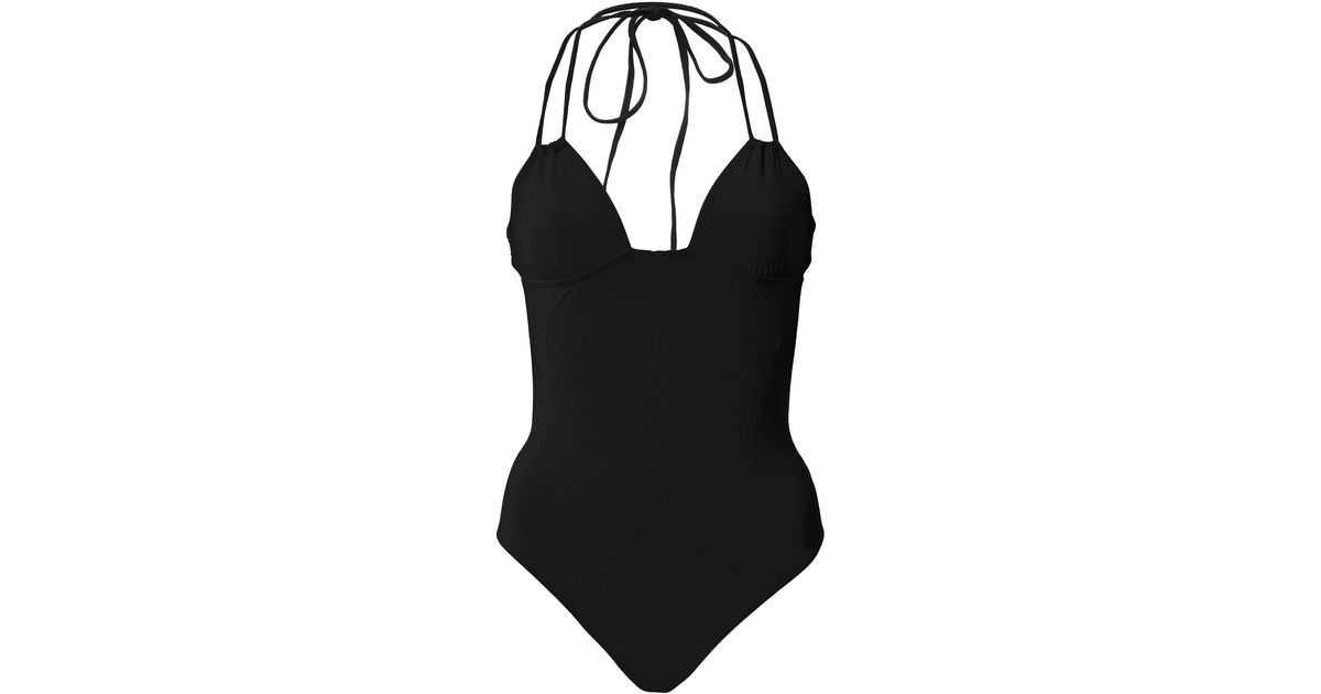 Anemos Linen The Jane One-piece in Black | Lyst