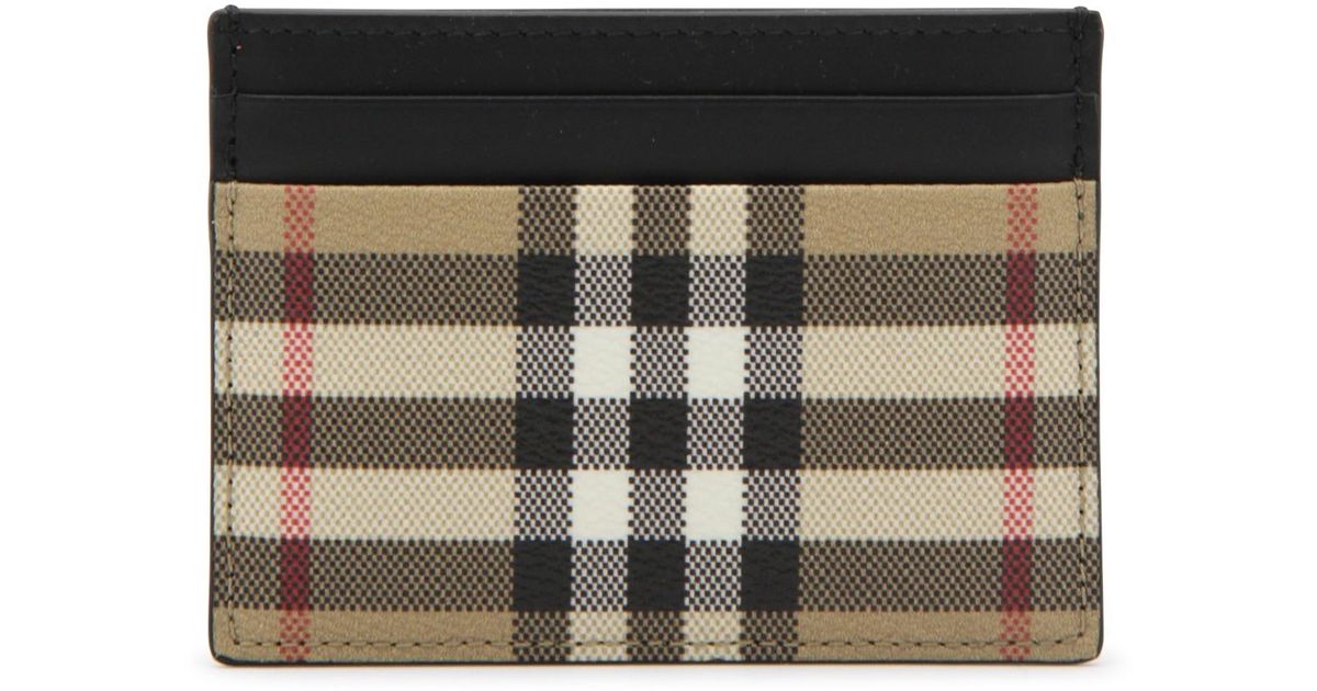Burberry Card Holder in Black for Men Lyst
