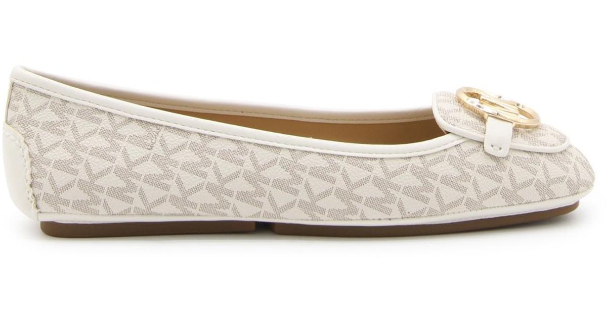 MICHAEL Michael Kors Vanielle Lillie Mac Flats in Natural Lyst UK