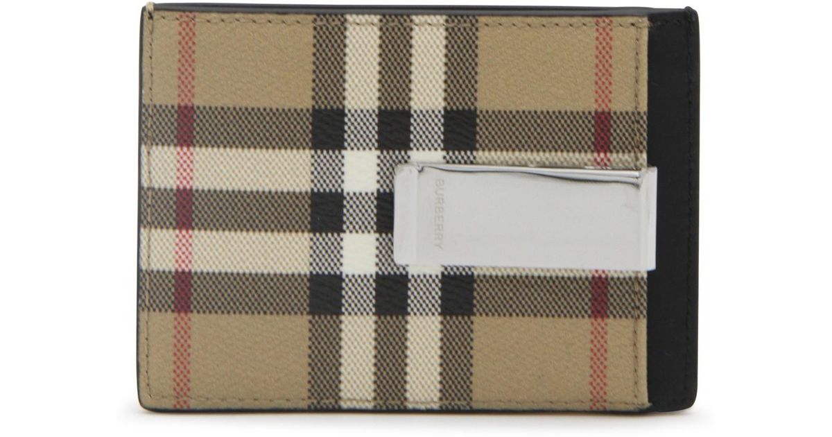 Burberry Buckle Wallet in Natural for Men | Lyst