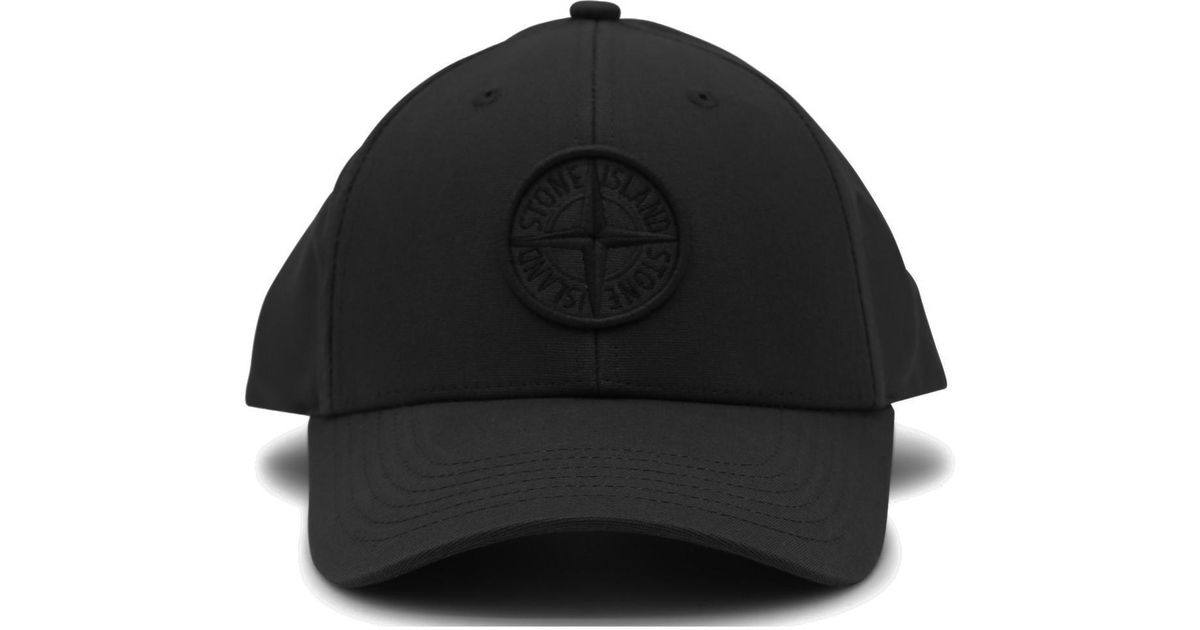 Stone Island Cotton Hats in Black for Men Lyst