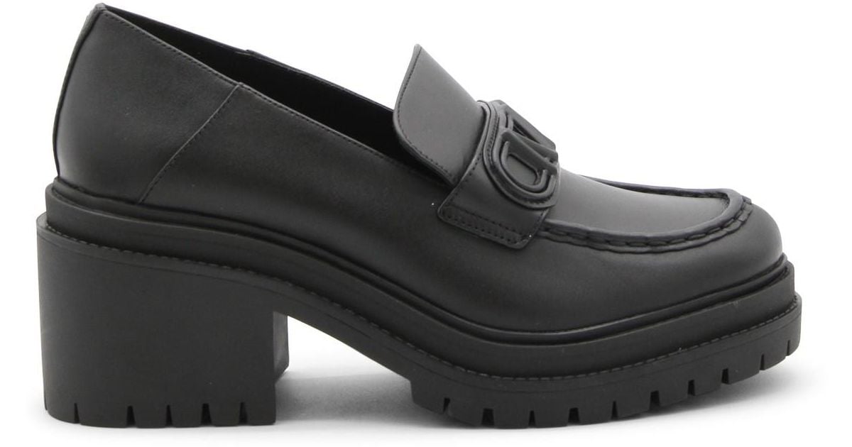 MICHAEL Michael Kors Leather Rocco Loafers in Black | Lyst