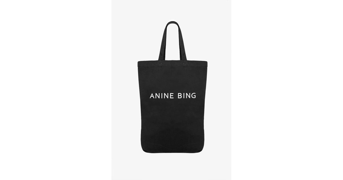 anine bing canvas tote