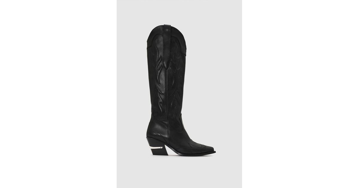 Anine Bing Tall Tania Boots in Black | Lyst
