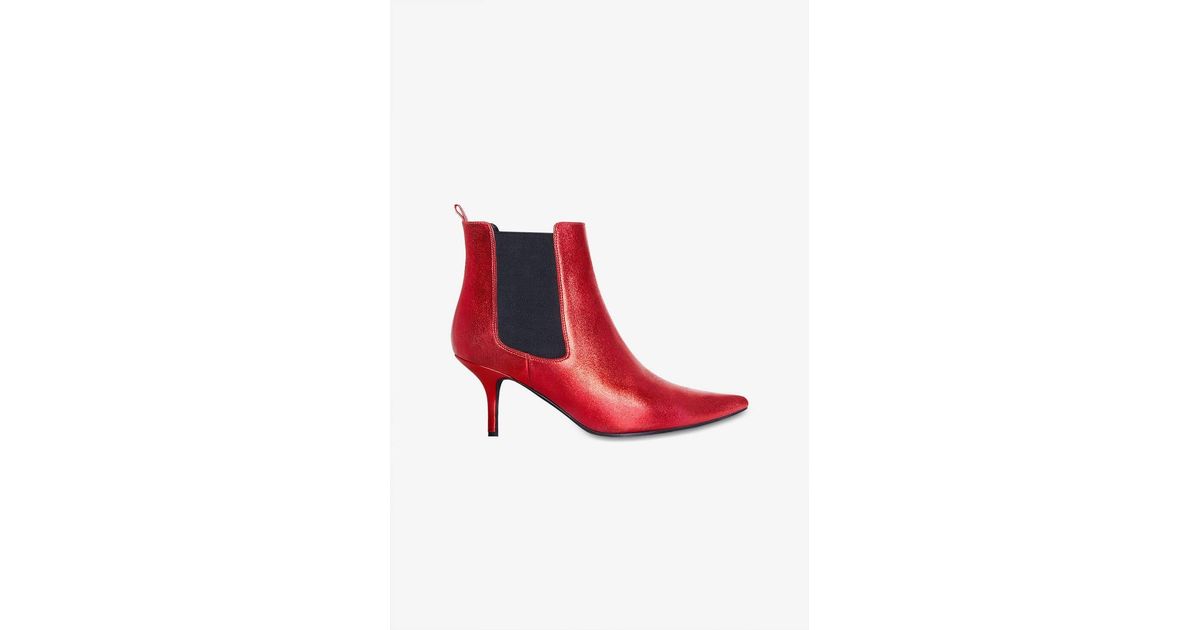anine bing red stevie boots