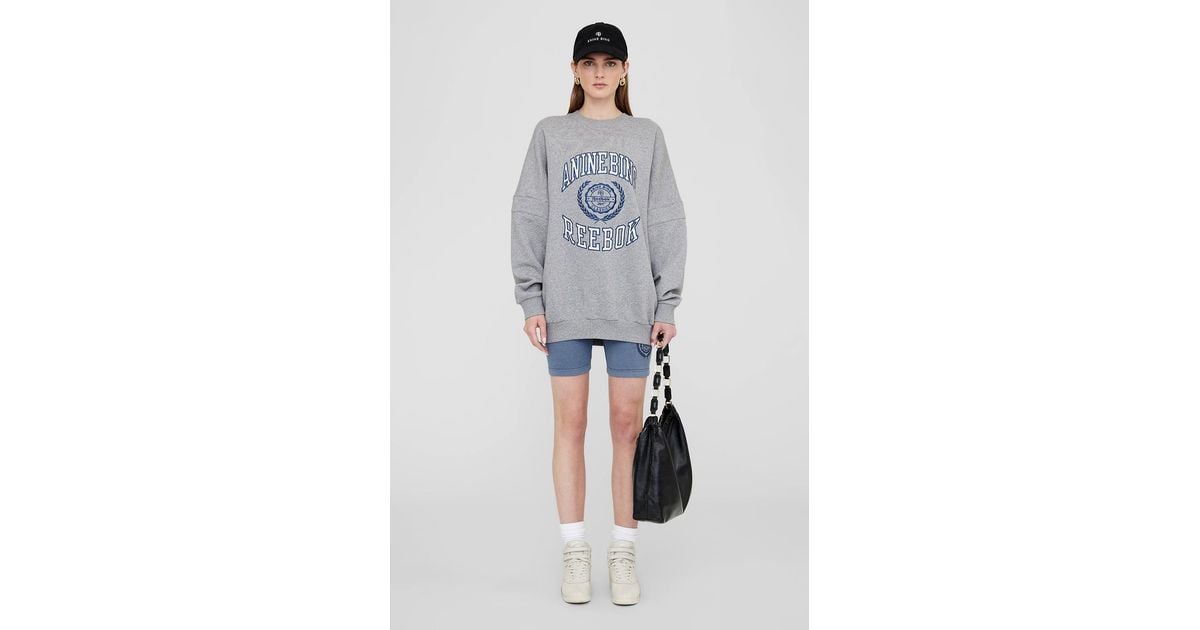 Anine Bing Reebok X Anine Bing Oversized Crew in Gray | Lyst