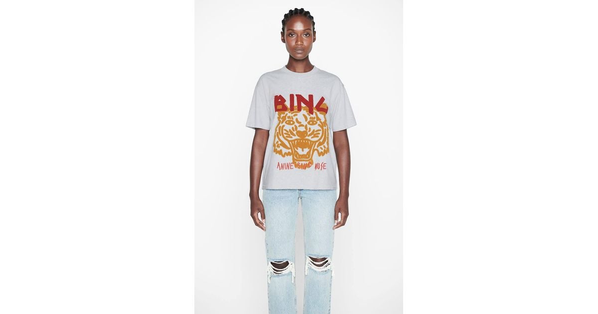 【新品タグ付】ANINE BING アニービン　TIGER　Tシャツ ANINE BING Women's Tiger Tee, Black, XS at Amazon Women's