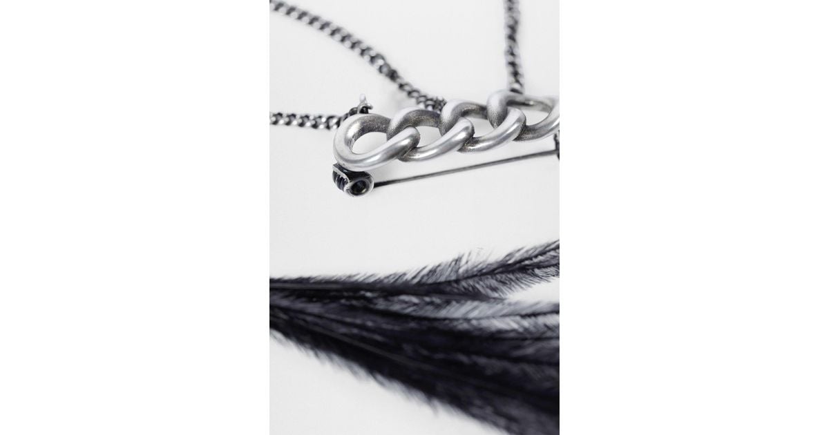 Ann Demeulemeester Akke Brooch in Gray | Lyst