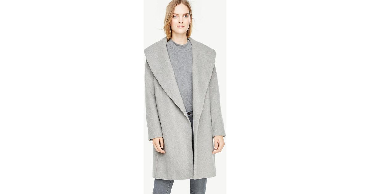 shawl collar wrap coat