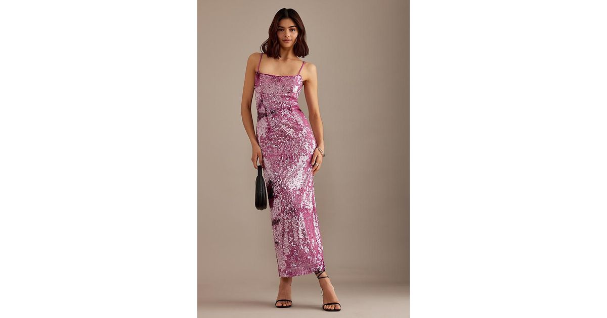 bardot infinite sequin maxi dress Bardot Infinite Sequin Cocktail Dress in Black at Nordstrom, Size 2