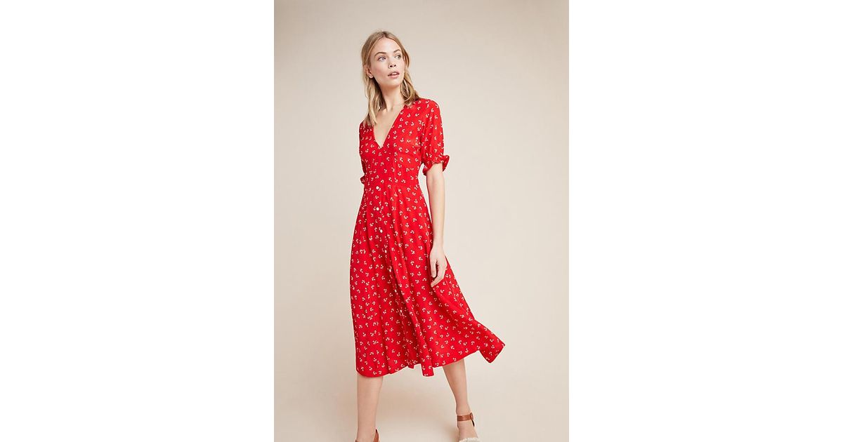 faithfull jeanne midi dress