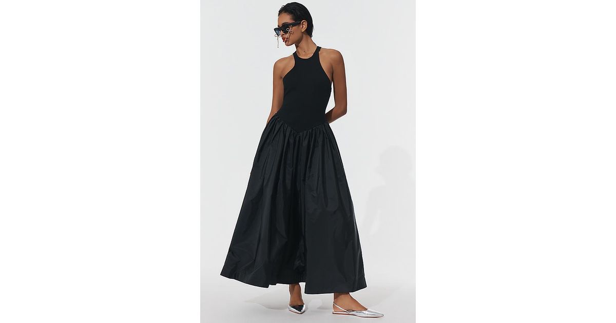 Maeve Sleeveless Crew-Neck Drop-Waist Maxi Dress in White | Lyst UK Maeve Sleeveless Crew-Neck Drop-Waist Maxi Dress in White | Lyst UK